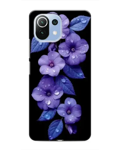Чехол для Xiaomi Mi 11 Lite с картинкой «Фиолетовые цветы с росою» Чехол для Xiaomi Mi 11 Lite с картинкой «Фиолетовые цветы с росою»