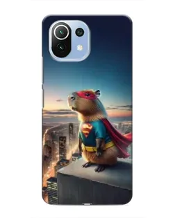 Чехол для Xiaomi Mi 11 Lite с картинкой «Капи-мен супергерой»