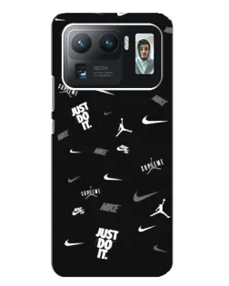 Чехол для Xiaomi Mi 11 Ultra с картинкой «Nike Black Pattern»