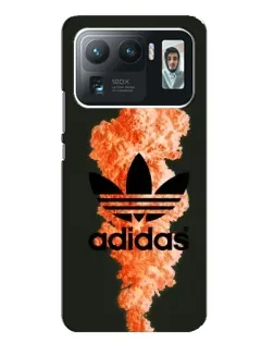Чехол для Xiaomi Mi 11 Ultra с картинкой «Оранжевый дым Adidas»