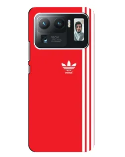 Чехол для Xiaomi Mi 11 Ultra с картинкой «Красный минимализм Adidas»