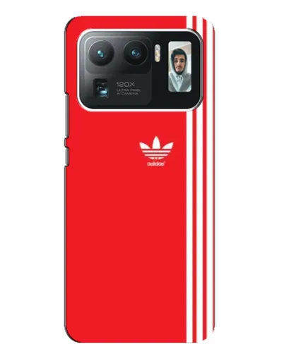 Чехол для Xiaomi Mi 11 Ultra с картинкой «Красный минимализм Adidas»