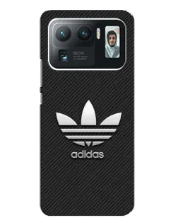 Чехол для Xiaomi Mi 11 Ultra с картинкой «Adidas Карбоновая текстура»