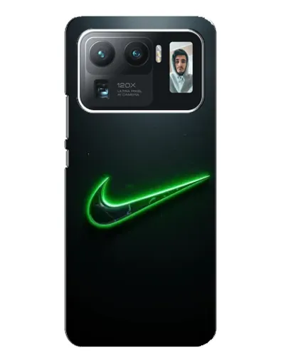 Чехол для Xiaomi Mi 11 Ultra с картинкой «Неоновый контур Nike» Чехол для Xiaomi Mi 11 Ultra с картинкой «Неоновый контур Nike»