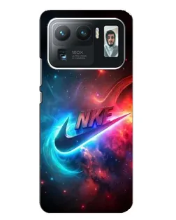 Чехол для Xiaomi Mi 11 Ultra с картинкой «Огненный логотип Nike»
