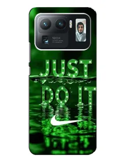Чехол для Xiaomi Mi 11 Ultra с картинкой «Зеленый неоновый Nike»