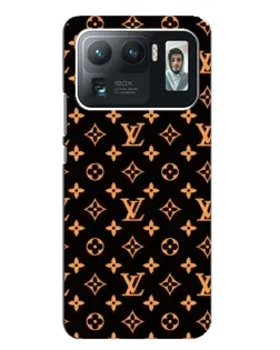 Чехол для Xiaomi Mi 11 Ultra с картинкой «Золотая монограмма LV»
