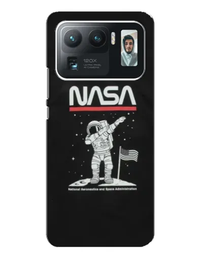 Чехол для Xiaomi Mi 11 Ultra с картинкой «NASA — шагаем по Луне»