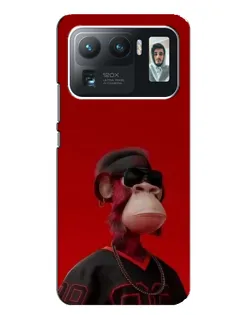 Чехол для Xiaomi Mi 11 Ultra с картинкой «Bored Ape в красном» Чехол для Xiaomi Mi 11 Ultra с картинкой «Bored Ape в красном»