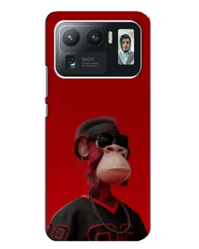 Чехол для Xiaomi Mi 11 Ultra с картинкой «Bored Ape в красном»
