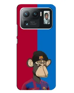 Чехол для Xiaomi Mi 11 Ultra с картинкой «Bored Ape — фанат Барсы»