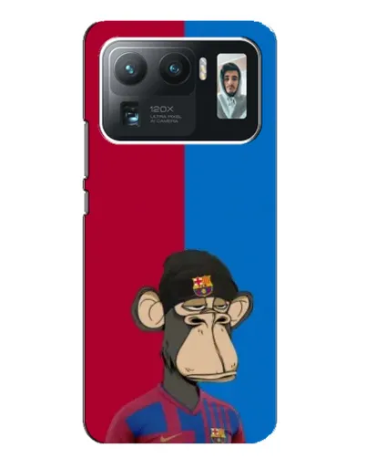 Чехол для Xiaomi Mi 11 Ultra с картинкой «Bored Ape — фанат Барсы»