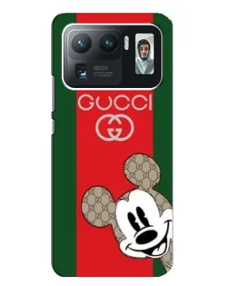 Чехол для Xiaomi Mi 11 Ultra с картинкой «Gucci — полосы и Микки»
