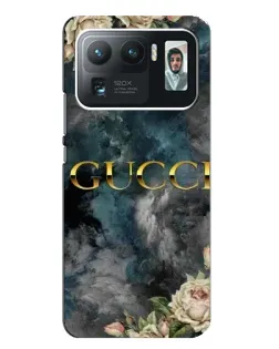 Чехол для Xiaomi Mi 11 Ultra с картинкой «Абстрактные цветы Gucci»