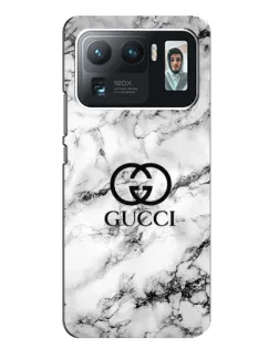 Чехол для Xiaomi Mi 11 Ultra с картинкой «Gucci — мраморный шик»