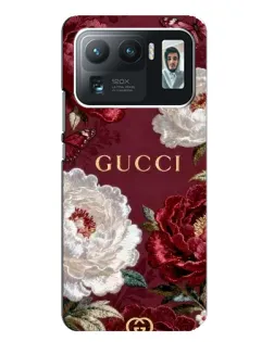 Чохол для Xiaomi Mi 11 Ultra з картинкою «Gucci — бордові троянди»