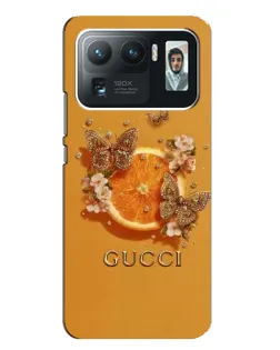 Чохол для Xiaomi Mi 11 Ultra з картинкою «Gucci — золоті метелики»