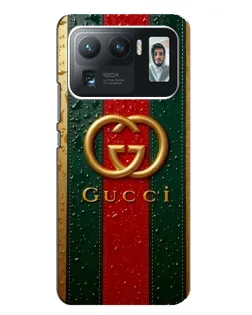 Чохол для Xiaomi Mi 11 Ultra з картинкою «Gucci — фірмова смуга та золото»