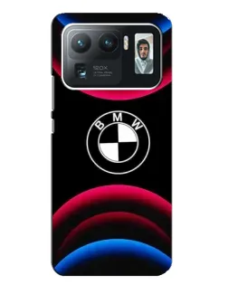 Чехол для Xiaomi Mi 11 Ultra с картинкой «Логотип BMW и неоновые дуги»