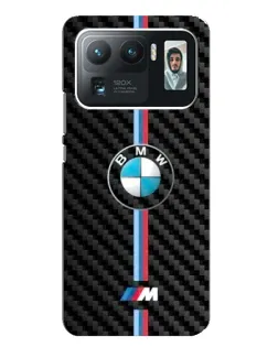Чехол для Xiaomi Mi 11 Ultra с картинкой «Эмблема BMW и карбон»