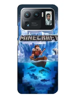 Чехол для Xiaomi Mi 11 Ultra с картинкой «Minecraft ледяной мир»