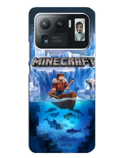 Чехол для Xiaomi Mi 11 Ultra с картинкой «Minecraft ледяной мир»