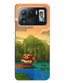 Чехол для Xiaomi Mi 11 Ultra с картинкой «Майнкрафт закат солнца»