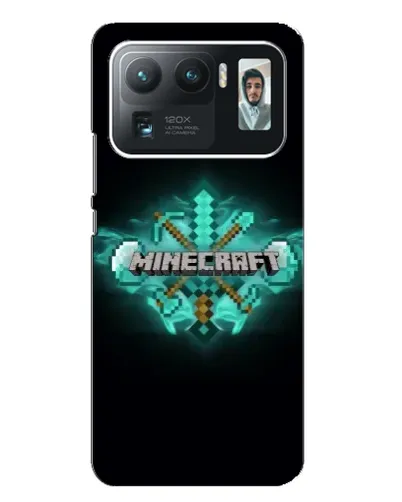 Чехол для Xiaomi Mi 11 Ultra с картинкой «Minecraft Diamond лого»