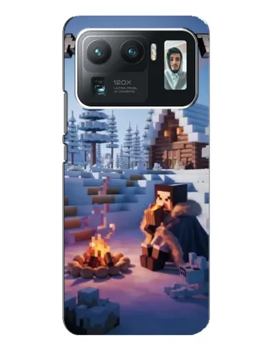 Чехол для Xiaomi Mi 11 Ultra с картинкой «Зимний Minecraft»