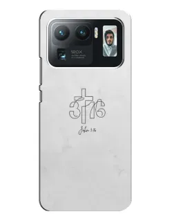 Чехол для Xiaomi Mi 11 Ultra с картинкой «Иоанна 3:16 Крест»