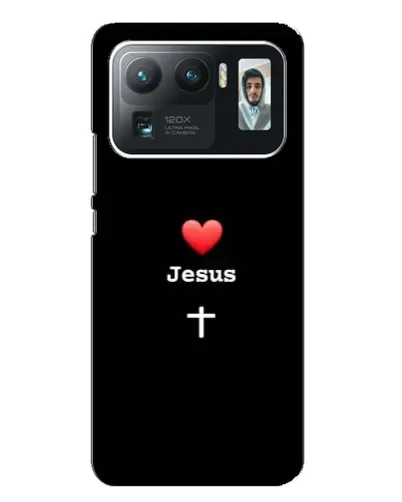 Чехол для Xiaomi Mi 11 Ultra с картинкой «Сердце - Jesus»