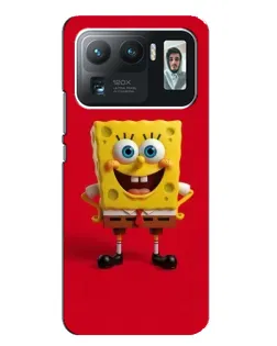 Чехол для Xiaomi Mi 11 Ultra с картинкой «Спанч Боб на красном»