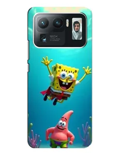 Чехол для Xiaomi Mi 11 Ultra с картинкой «Спанч Боб под водой»