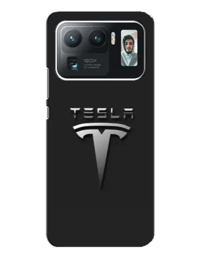 Чехол для Xiaomi Mi 11 Ultra с картинкой «Стальной логотип Tesla»