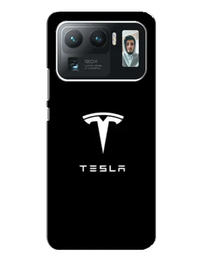 Чехол для Xiaomi Mi 11 Ultra с картинкой «Tesla White Logo»