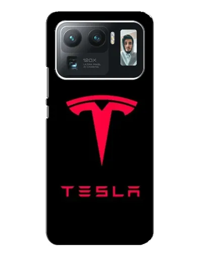 Чехол для Xiaomi Mi 11 Ultra с картинкой «Tesla Red Logo»