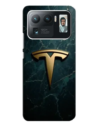 Чехол для Xiaomi Mi 11 Ultra с картинкой «Мраморная Tesla Gold»