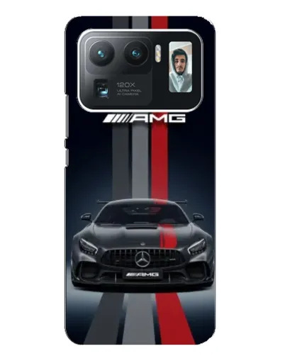 Чехол для Xiaomi Mi 11 Ultra с картинкой «Mercedes — белый карбон»