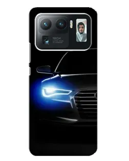 Чехол для Xiaomi Mi 11 Ultra с картинкой «Неоновый взгляд Audi»