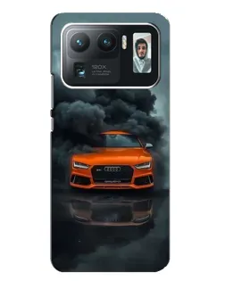Чехол для Xiaomi Mi 11 Ultra с картинкой «Audi в облаках дыма»