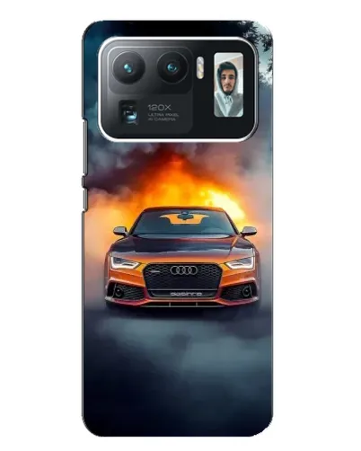 Чехол для Xiaomi Mi 11 Ultra с картинкой «Audi в огненном дыму»