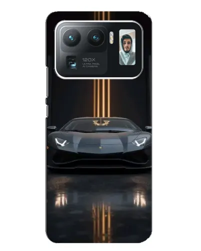 Чехол для Xiaomi Mi 11 Ultra с картинкой «Lamborghini золотые линии»