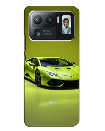 Чехол для Xiaomi Mi 11 Ultra с картинкой «Салатовый Lamborghini Huracan»