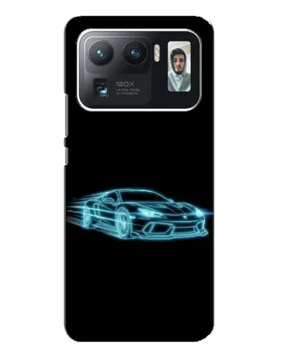 Чехол для Xiaomi Mi 11 Ultra с картинкой «Неоновый контур Lamborghini»