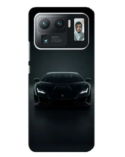 Чехол для Xiaomi Mi 11 Ultra с картинкой «Черный Lamborghini Aventador»