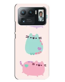 Чехол для Xiaomi Mi 11 Ultra с картинкой «Pusheen трио»