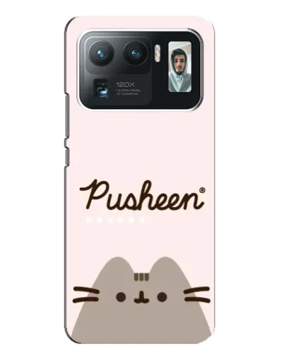 Чехол для Xiaomi Mi 11 Ultra с картинкой «Pusheen логотип»