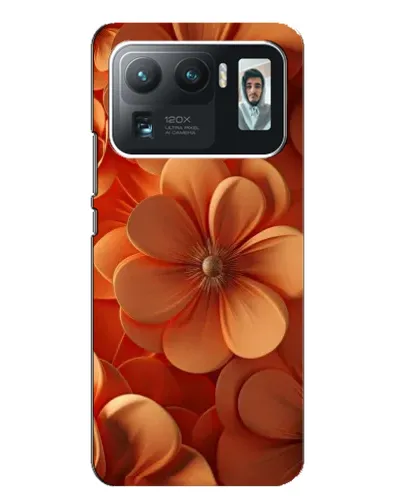 Чехол для Xiaomi Mi 11 Ultra с картинкой «Оранжевый макро цветок»