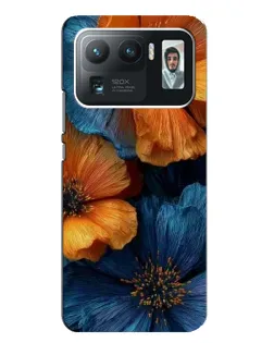 Чехол для Xiaomi Mi 11 Ultra с картинкой «Яркая сине-оранжевая флора» Чехол для Xiaomi Mi 11 Ultra с картинкой «Яркая сине-оранжевая флора»
