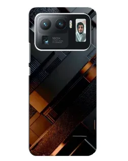 Чехол для Xiaomi Mi 11 Ultra с картинкой «Черные геометрические блоки»